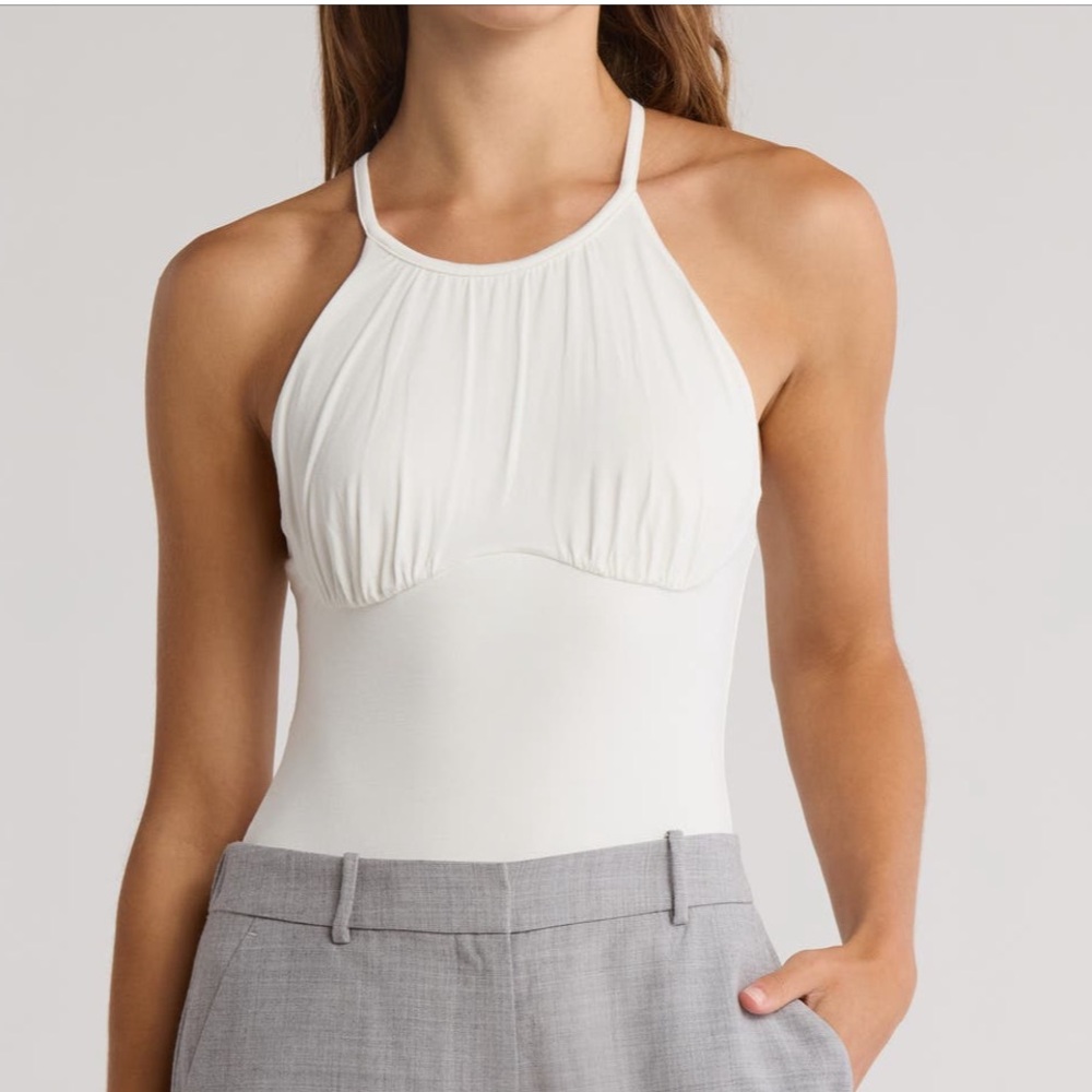 New! Jonathan Simkhai Ivory Bodysuit